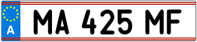 Trailer License Plate